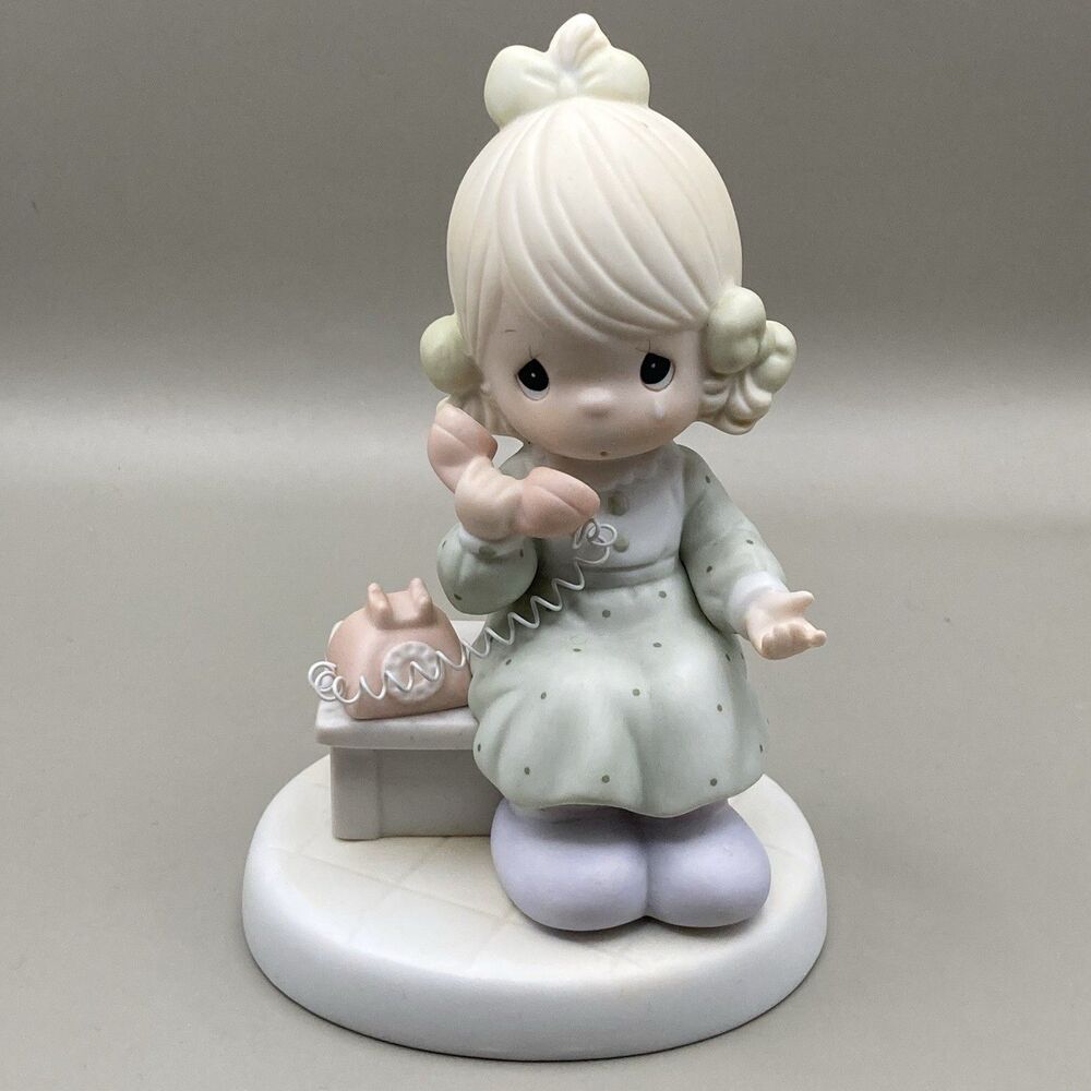 Vtg Precious Moments Tell It To Jesus Figurine